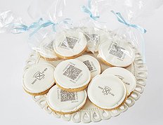 Печенье с qr code в подарочной упаковке