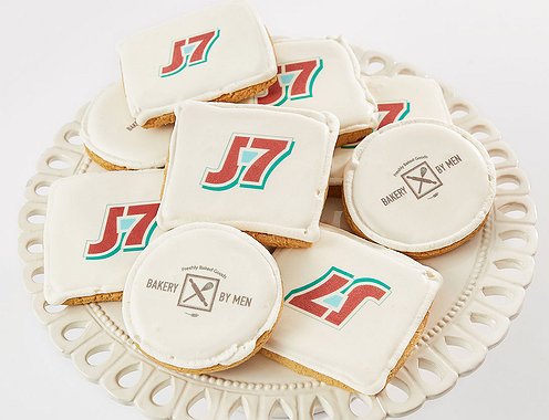 Печенье с лого компании