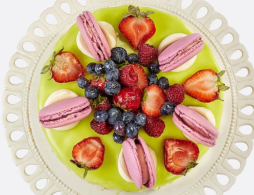 Торт "Macaroons & Berries" - Electric Green Style - 1,7 kg
