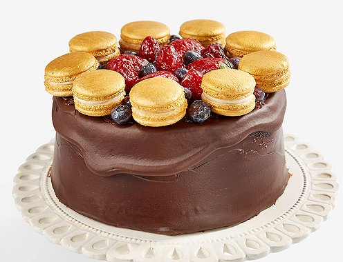 Торт "Macaroons & Berries" - Gold Bar Style - 1,7 kg