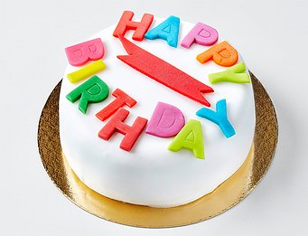 Торт "Happy Birthday" - mastic style 